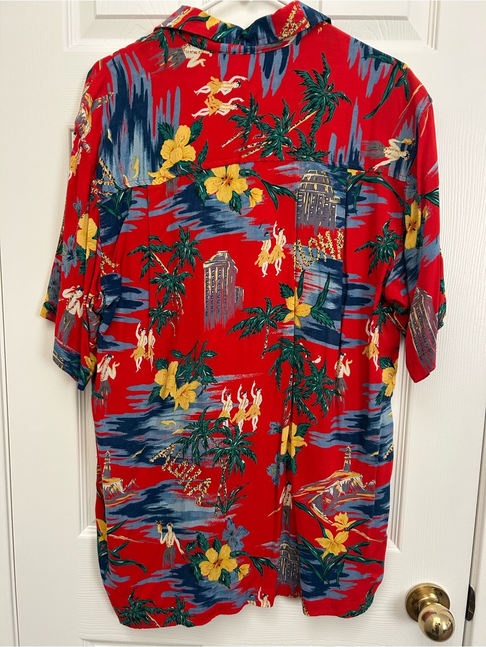 Vintage Cherokee Tropical Rayon Shirt - Red Floral Print | Size M - Picture 4 of 4